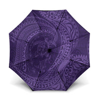 Hawaiian Turtle and Shark Umbrella Kakau Tribal with Polynesian Pattern Purple Color LT03 One Size Folded 11.42 inch Opened Diameter 37.4 inch Purple - Polynesian Pride