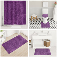 Hawaiian Turtle and Shark Bathroom Set Kakau Tribal with Polynesian Pattern Pink Color LT03 - Polynesian Pride