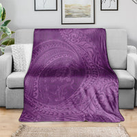 Hawaiian Turtle and Shark Blanket Kakau Tribal with Polynesian Pattern Pink Color LT03 - Polynesian Pride