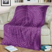 Hawaiian Turtle and Shark Blanket Kakau Tribal with Polynesian Pattern Pink Color LT03 - Polynesian Pride