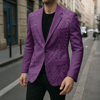Hawaiian Turtle and Shark Blazer Kakau Tribal with Polynesian Pattern Pink Color LT03 - Polynesian Pride