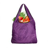 Hawaiian Turtle and Shark Grocery Bag Kakau Tribal with Polynesian Pattern Pink Color LT03 1-pack One Size Pink - Polynesian Pride