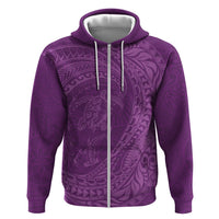 Hawaiian Turtle and Shark Hoodie Kakau Tribal with Polynesian Pattern Pink Color LT03 Zip Hoodie Pink - Polynesian Pride