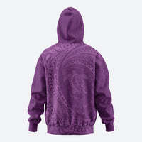 Hawaiian Turtle and Shark Hoodie Kakau Tribal with Polynesian Pattern Pink Color LT03 - Polynesian Pride