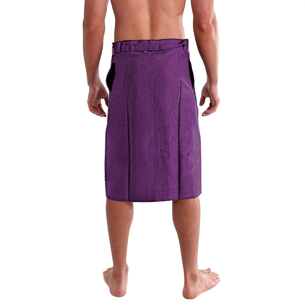 Hawaiian Turtle and Shark Lavalava Kakau Tribal with Polynesian Pattern Pink Color LT03 - Polynesian Pride