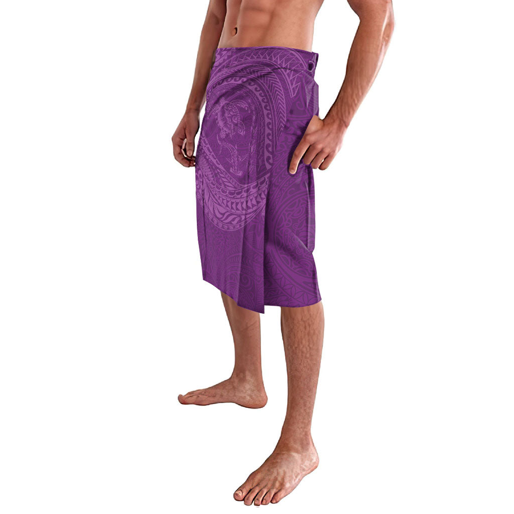 Hawaiian Turtle and Shark Lavalava Kakau Tribal with Polynesian Pattern Pink Color LT03 - Polynesian Pride