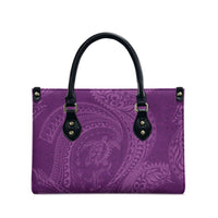 Hawaiian Turtle and Shark Leather Bag Kakau Tribal with Polynesian Pattern Pink Color LT03 - Polynesian Pride