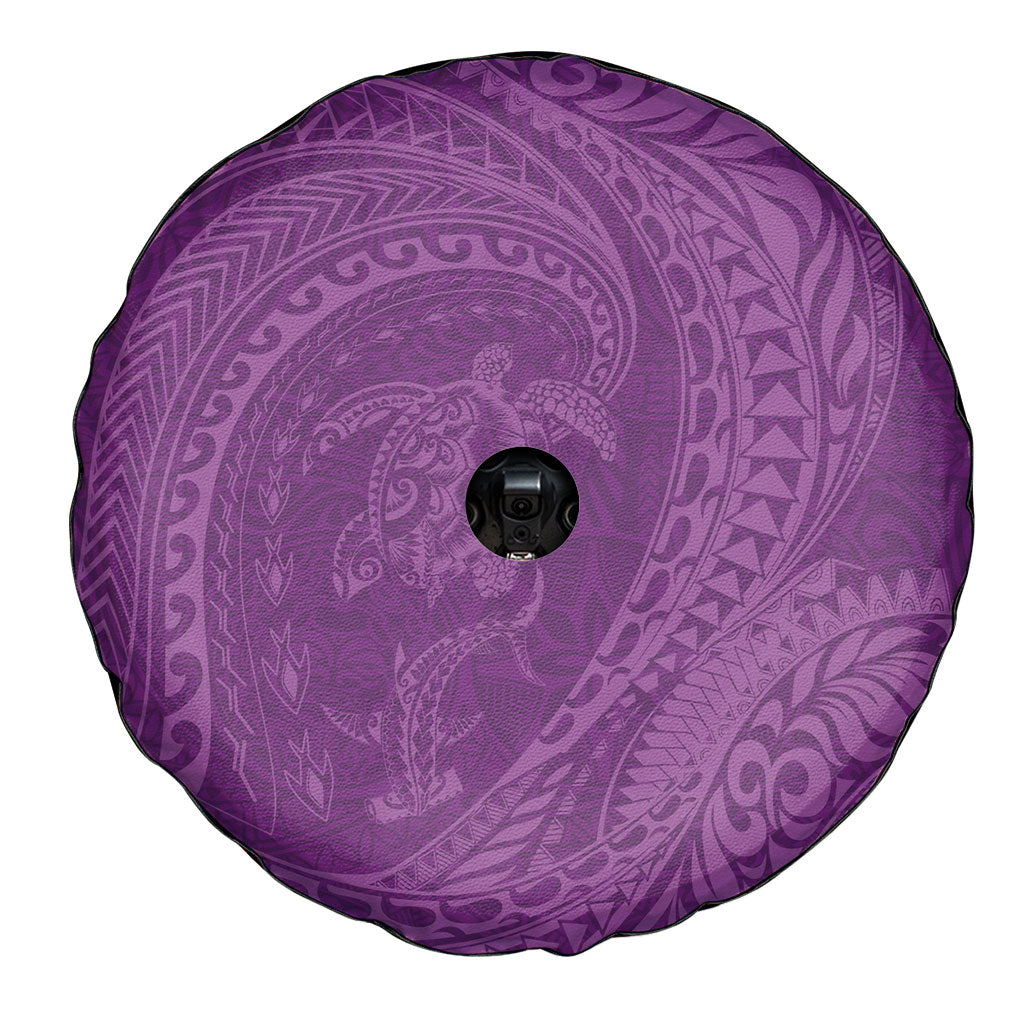 Hawaiian Turtle and Shark Spare Tire Cover Kakau Tribal with Polynesian Pattern Pink Color LT03 - Polynesian Pride
