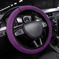 Hawaiian Turtle and Shark Steering Wheel Cover Kakau Tribal with Polynesian Pattern Pink Color LT03 Universal Fit Pink - Polynesian Pride
