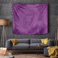Hawaiian Turtle and Shark Tapestry Kakau Tribal with Polynesian Pattern Pink Color LT03 Pink - Polynesian Pride