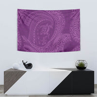 Hawaiian Turtle and Shark Tapestry Kakau Tribal with Polynesian Pattern Pink Color LT03 - Polynesian Pride