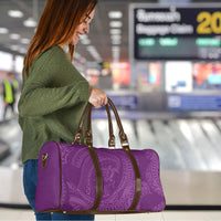 Hawaiian Turtle and Shark Travel Bag Kakau Tribal with Polynesian Pattern Pink Color LT03 - Polynesian Pride