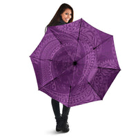 Hawaiian Turtle and Shark Umbrella Kakau Tribal with Polynesian Pattern Pink Color LT03 - Polynesian Pride