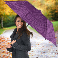 Hawaiian Turtle and Shark Umbrella Kakau Tribal with Polynesian Pattern Pink Color LT03 - Polynesian Pride