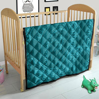 Hawaiian Turtle and Shark Quilt Kakau Tribal with Polynesian Pattern Turquoise Color LT03 - Polynesian Pride