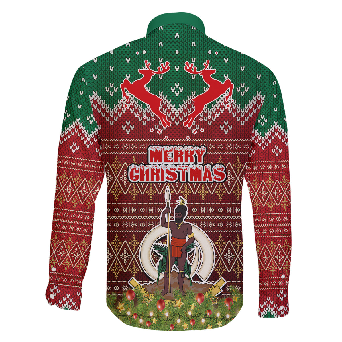 Vanuatu Christmas Family Matching Puletasi Dress and Hawaiian Shirt Pig Tusk Beautiful Merry Xmas Snowflake LT03 - Polynesian Pride