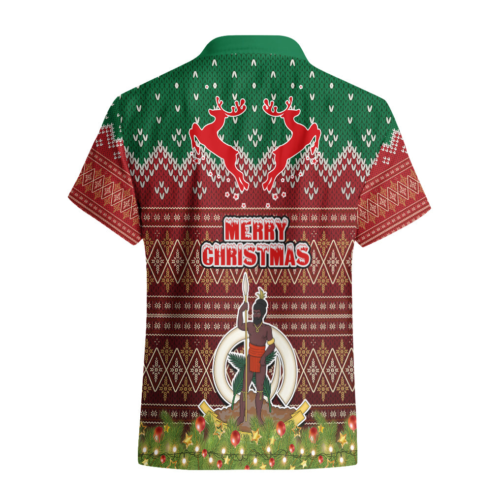 Vanuatu Christmas Hawaiian Shirt Pig Tusk Beautiful Merry Xmas Snowflake LT03 - Polynesian Pride
