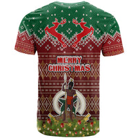 Vanuatu Christmas T Shirt Pig Tusk Beautiful Merry Xmas Snowflake LT03 - Polynesian Pride