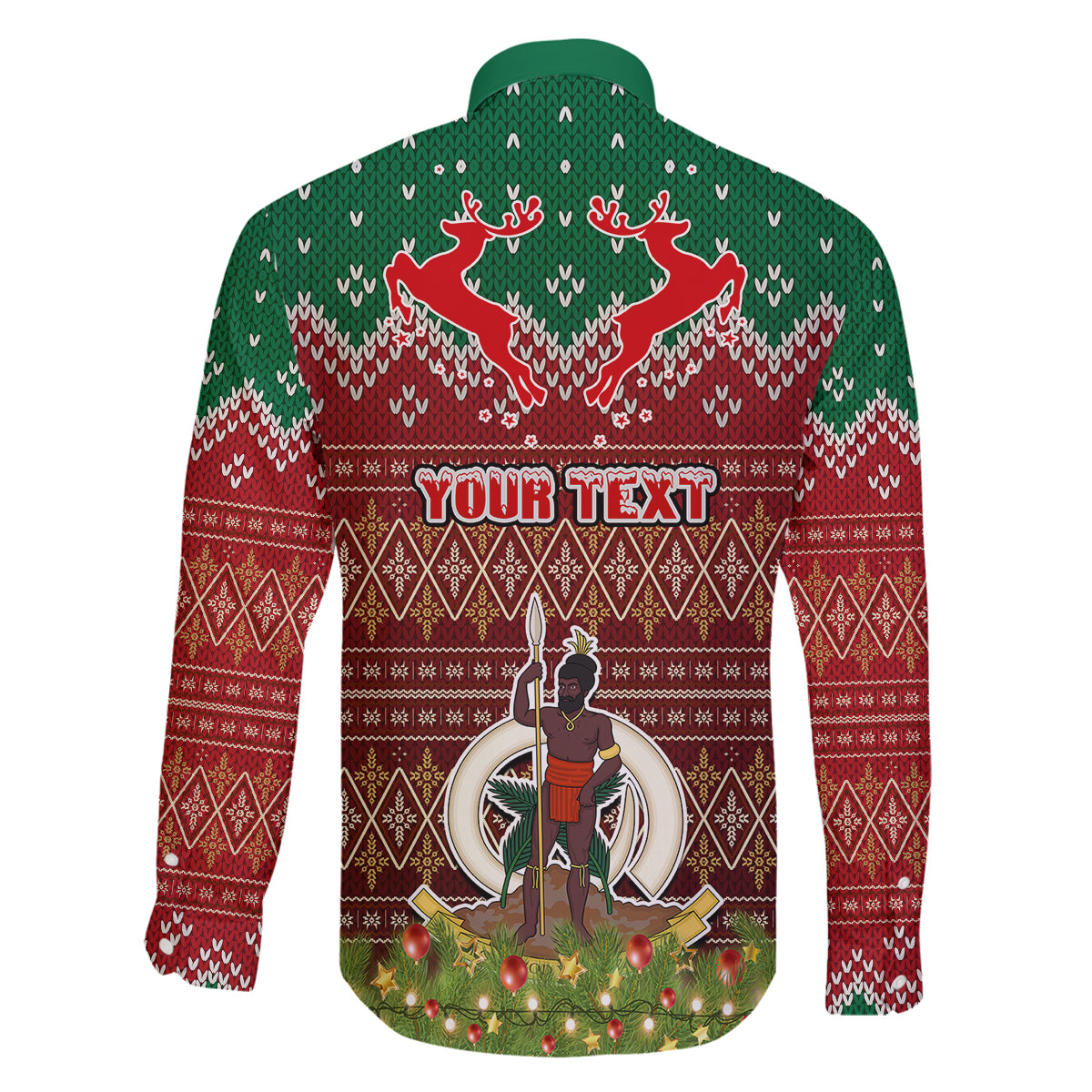 Personalised Vanuatu Christmas Family Matching Off Shoulder Long Sleeve Dress and Hawaiian Shirt Pig Tusk Beautiful Merry Xmas Snowflake LT03 - Polynesian Pride