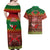 Tonga Christmas Couples Matching Off Shoulder Maxi Dress and Hawaiian Shirt Coat of Arms and Map Beautiful Merry Xmas Snowflake LT03 - Polynesian Pride