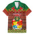 Tonga Christmas Family Matching Off Shoulder Short Dress and Hawaiian Shirt Coat of Arms and Map Beautiful Merry Xmas Snowflake LT03 Dad's Shirt - Short Sleeve Red - Polynesian Pride