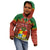 Tonga Christmas Kid Hoodie Coat of Arms and Map Beautiful Merry Xmas Snowflake LT03 - Polynesian Pride