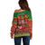 Tonga Christmas Off Shoulder Sweater Coat of Arms and Map Beautiful Merry Xmas Snowflake LT03 - Polynesian Pride