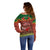 Tonga Christmas Off Shoulder Sweater Coat of Arms and Map Beautiful Merry Xmas Snowflake LT03 - Polynesian Pride