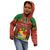 Personalised Tonga Christmas Kid Hoodie Coat of Arms and Map Beautiful Merry Xmas Snowflake LT03 - Polynesian Pride