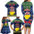 Niue Christmas Family Matching Long Sleeve Bodycon Dress and Hawaiian Shirt Coat of Arms and Map Beautiful Merry Xmas Snowflake LT03 - Polynesian Pride