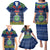 Niue Christmas Family Matching Puletasi Dress and Hawaiian Shirt Coat of Arms and Map Beautiful Merry Xmas Snowflake LT03 - Polynesian Pride