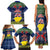 Niue Christmas Family Matching Tank Maxi Dress and Hawaiian Shirt Coat of Arms and Map Beautiful Merry Xmas Snowflake LT03 - Polynesian Pride