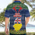 Niue Christmas Hawaiian Shirt Coat of Arms and Map Beautiful Merry Xmas Snowflake LT03 - Polynesian Pride