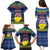 Personalised Niue Christmas Family Matching Puletasi Dress and Hawaiian Shirt Coat of Arms and Map Beautiful Merry Xmas Snowflake LT03 - Polynesian Pride