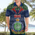 Personalised Niue Christmas Hawaiian Shirt Coat of Arms and Map Beautiful Merry Xmas Snowflake LT03 - Polynesian Pride