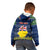 Personalised Niue Christmas Kid Hoodie Coat of Arms and Map Beautiful Merry Xmas Snowflake LT03 - Polynesian Pride