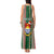 Custom Kiribati Christmas Tank Maxi Dress Santa With Gift Bag Behind Ribbons Seamless Green Maori LT03 - Polynesian Pride