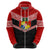 Tonga Hoodie Tonga Coat of Arms with Seamless Tapa Ngatu Pattern LT03 - Polynesian Pride