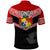 Tonga Polo Shirt Tonga Coat of Arms with Seamless Tapa Ngatu Pattern LT03 - Polynesian Pride