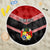 Personalised Tonga Beach Blanket Tonga Coat of Arms with Seamless Tapa Ngatu Pattern LT03 One Size 150cm Black - Wonder Print Shop