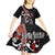 Aotearoa Toitu Te Tiriti Kid Short Sleeve Dress Maori Taniwha Haka - Honour the Treaty LT03