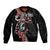 Aotearoa Toitu Te Tiriti Sleeve Zip Bomber Jacket Maori Taniwha Haka - Honour the Treaty