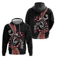 Aotearoa Toitu Te Tiriti Zip Hoodie Maori Taniwha Haka - Honour the Treaty LT03 - Polynesian Pride