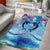 Hawaiian Dolphin Love Couple - Ocean Heart Area Rug