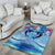 Hawaiian Dolphin Love Couple - Ocean Heart Area Rug