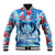 Hawaiian Dolphin Love Couple - Ocean Heart Baseball Jacket