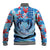 Hawaiian Dolphin Love Couple - Ocean Heart Baseball Jacket