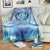 Hawaiian Dolphin Love Couple - Ocean Heart Blanket