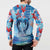 Hawaiian Dolphin Love Couple - Ocean Heart Button Sweatshirt