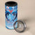 Hawaiian Dolphin Love Couple - Ocean Heart 4 in 1 Can Cooler Tumbler